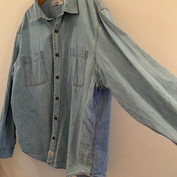 Levi Strauss signature 100% (denim style) long sleeve button up size XXL. - Picture 2 of 6